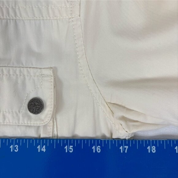 ivory J. CREW Outerwear 4 Pocket Jacket Silk Blended - Picture 13 of 16